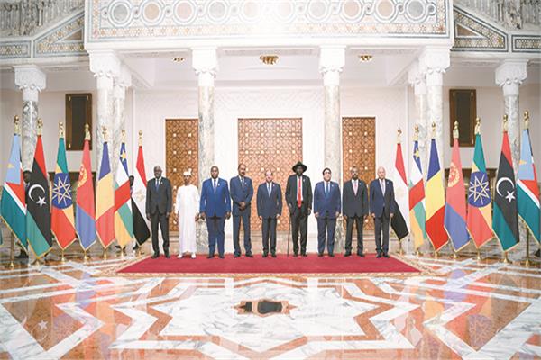 ■ الرئيس السيسي وزعماء وقادة إفريقيا فى صورة تذكارية لقمة دول جوار السوادان