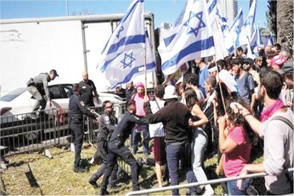  إسرائيل تشهد أطول احتجاجات فى تاريخها على الاصلاحات القضائية
