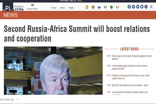  اهتمام بالغ فى الصحف الروسية بالقمة الروسية - الإفريقية الثانية