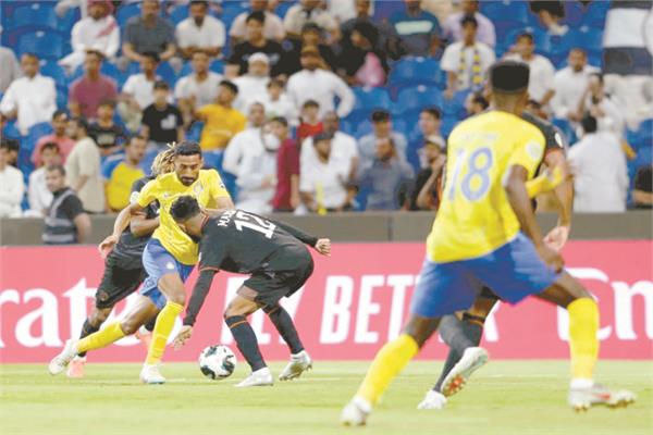 مواجهة النصر والشباب فى البطولة العربية انتهت بالتعادل السلبى