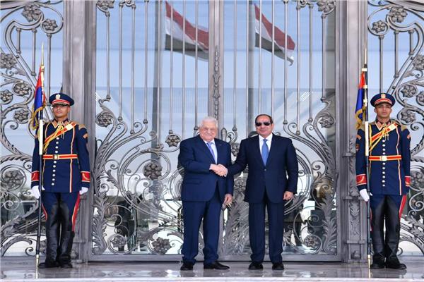  الرئيس عبدالفتاح السيسي والرئيس الفلسطيني محمود عباس