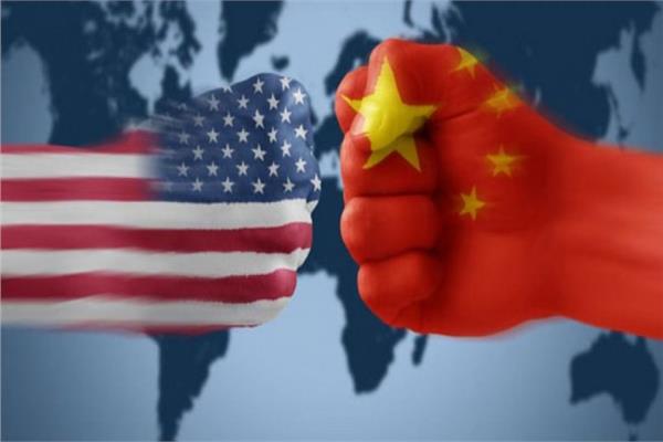 علم امريكا والصين 