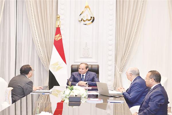 الرئيس عبدالفتاح السيسى يتابع المشروعات القومية الزراعية على مستوى الجمهورية