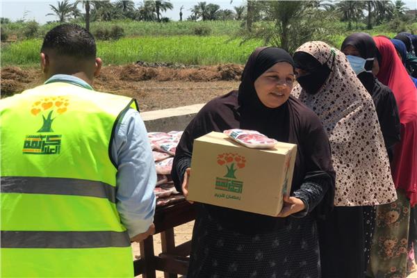 - توزيع مساعدات غذائية في 70 قرية جديدة و 30 حالة غارمات إضافية