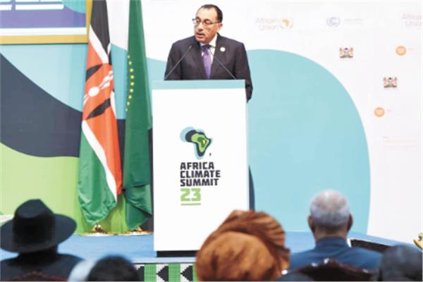 د.مصطفى مدبولي رئيس مجلس الوزراء يلقى كلمة خلال الجلسة العامة «أجندة المناخ الدولى»