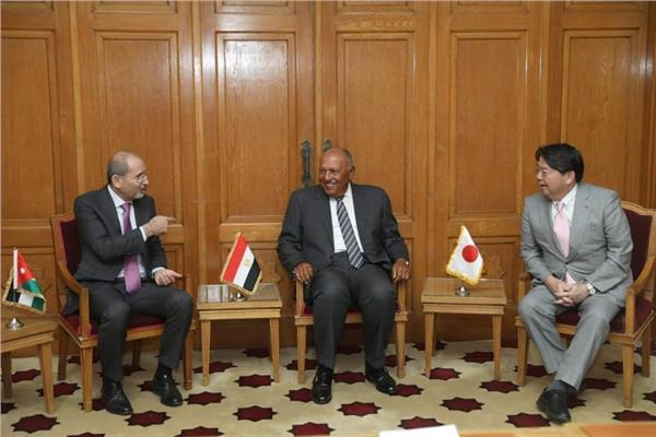اجتماع آلية المشاورات الثلاثية على المستوى الوزاري بين مصر والأردن واليابان