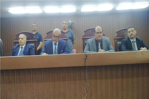  هيئة المحكمة برئاسة المستشار أيمن عفيفي سالم
