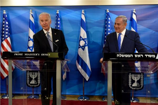 رئيس الوزراء الإسرائيلي بنيامين نتنياهو والرئيس الأمريكي جو بايدن
