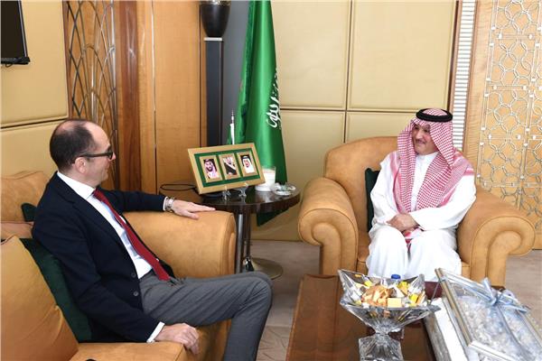 سفير السعوديةى لدى القاهرة أسامة بن أحمد نقلي ونظيره النمساوي جورج  بوستينجر