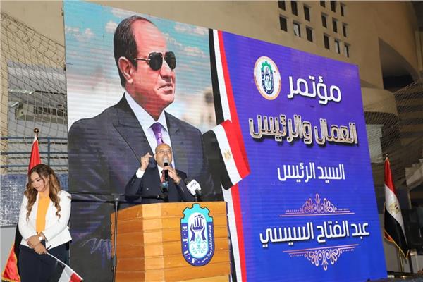 محمد جبران  رئيس الاتحاد العام لنقابات عمال مصر