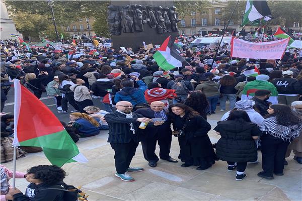 مسيرة تضامنية مع الشعب الفلسطيني في لندن