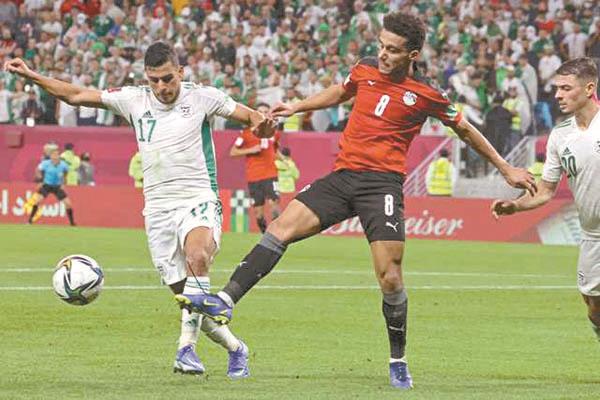 مواجهة مصر والجزائر الأولى بين المنتخبين بعد مواجهة كأس العرب 2021