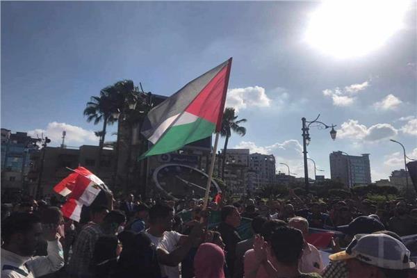 مظاهرات داعمة لللقضية الفلسطينية