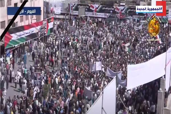 مظاهرات كبيرة في الفيوم والجيزة والقليوبية