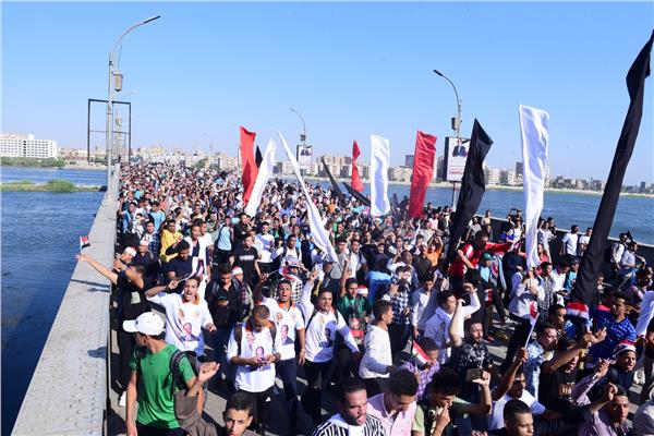  مظاهرات حاشدة فى سوهاج نصرة للشعب الفلسطينى  