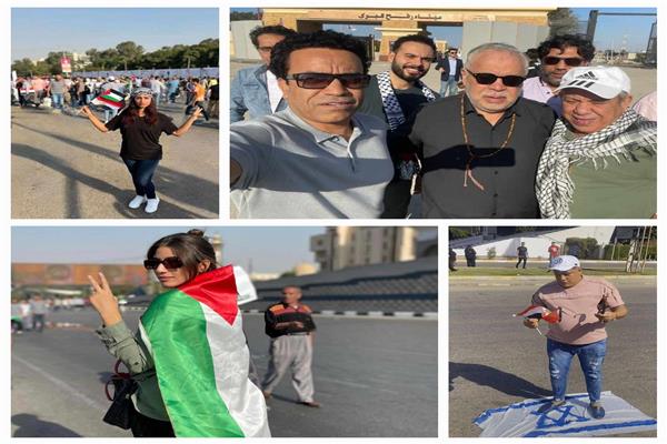 نجوم الفن يشاركون في مظاهرات لدعم فلسطين