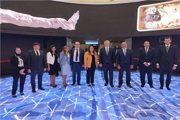 فعاليات زيارة مستشار الأمن القومي بدولة المجر للمتحف القومي للحضارة المصرية