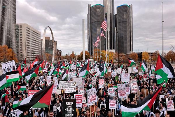تظاهرات في واشنطن لدعم غزة