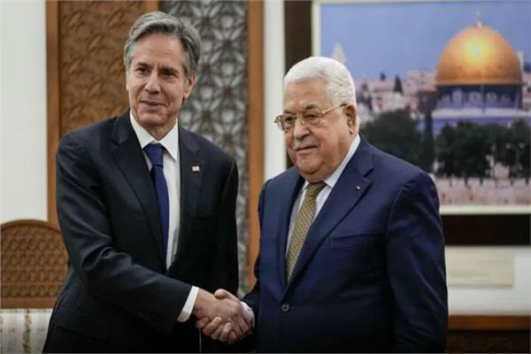 الرئيس الفلسطيني و وزير خارجية أمريكا