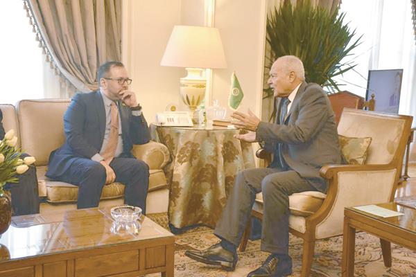 الأمين العام لجامعة الدول العربية يستقبل وزير خارجية فنزويلا