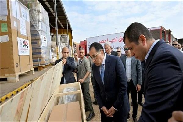 مجلس الوزراء  قافلة صندوق تحيا مصر لدعم الأشقاء في فلسطين
