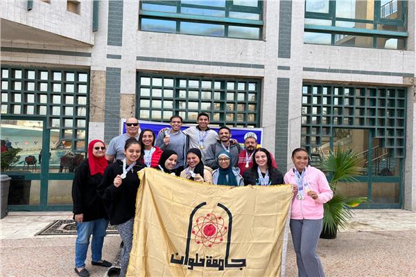 جامعة حلوان تحصد 15 ميدالية خلال بطولة الجامعات (السباحة زعانف" طلبة وطالبات" )  