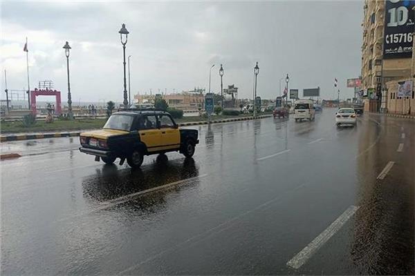 أمطار متوسطة على الإسكندرية