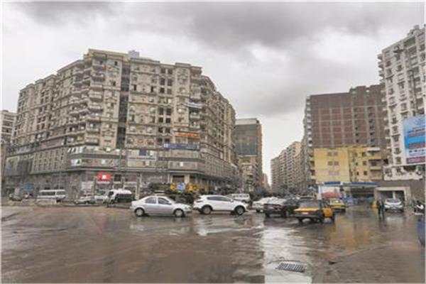 سقوط الأمطار على الإسكندرية