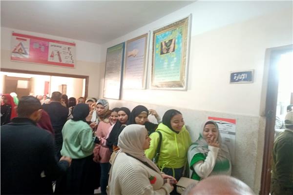  العشرات أمام لجان المغتربين في انتخابات الرئاسة ببني سويف