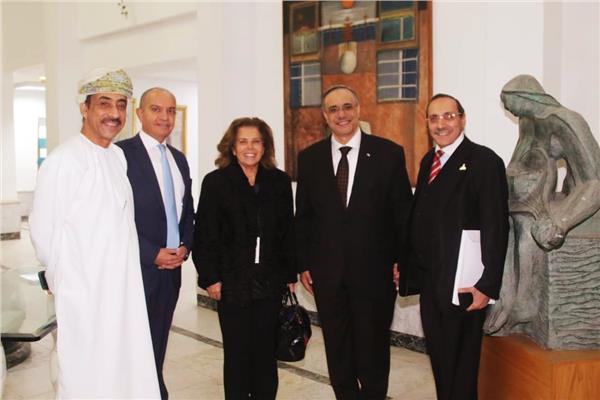 السفير عبد الله الرحبي سفير سلطنة عُمان خلال اللقاء