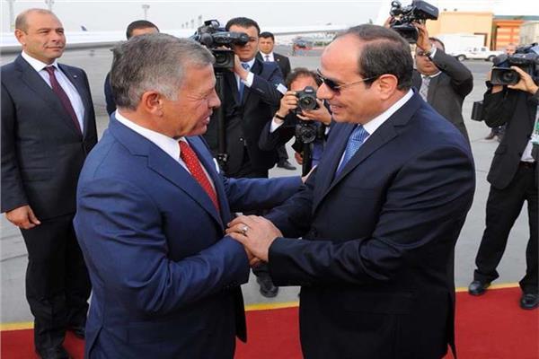 الرئيس المصري عبدالفتاح السيسي والعاهل الأردني الملك عبدالله الثاني 