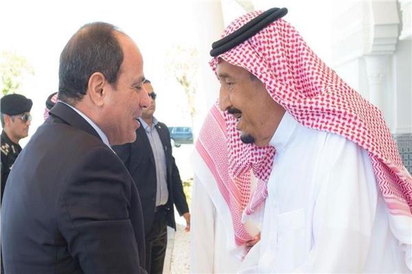 الرئيس عبد الفتاح السيسي وخادم الحرمين الشريفين الملك سلمان بن عبدالعزيز