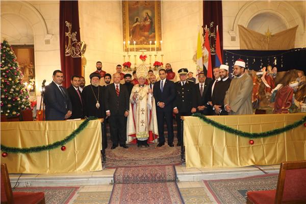 محافظ القاهرة يشهد احتفال بطريركية الأرمن الكاثوليك بعيد ميلاد السيد المسيح