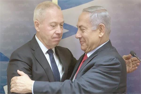 نتانياهو مع وزير دفاعه جالنت