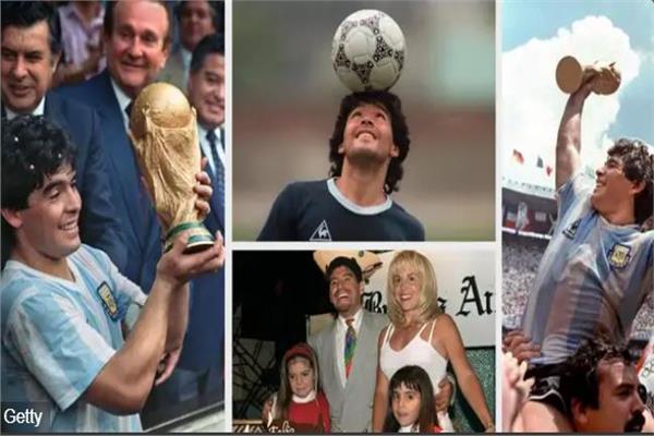  أسطورة كرة القدم الأرجنتينية الراحل دييجو مارادونا