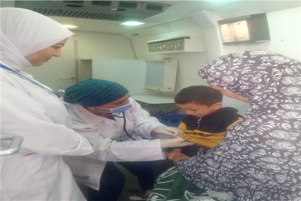 القافلة الطبية المجانية في قرية أم حبيب، التابعة لمركز ومدينة القصاصين