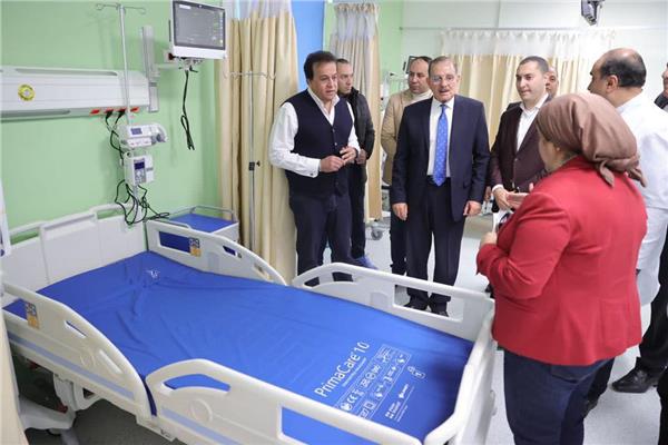 وزير الصحة يتفقد مستشفى مركز أورام كفر الشيخ 