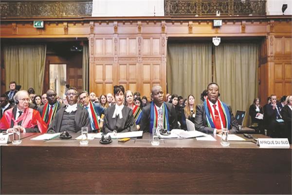 فريق الدفاع الجنوب أفريقى أمام محكمة العدل الدولية
