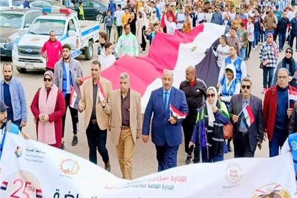  مسيرة مشي ل 500 شاب إحتفالاً بعيد الشرطة المصرية