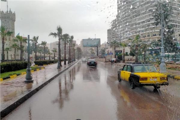 هطول أمطار الكرم على الإسكندرية