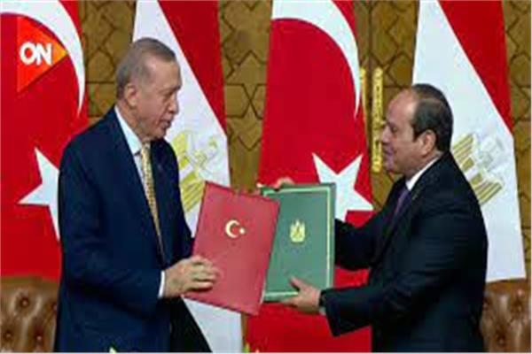 لقاء الرئيس السيسي ونظيره التركي