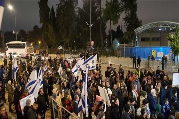 متظاهرون إسرائيليون