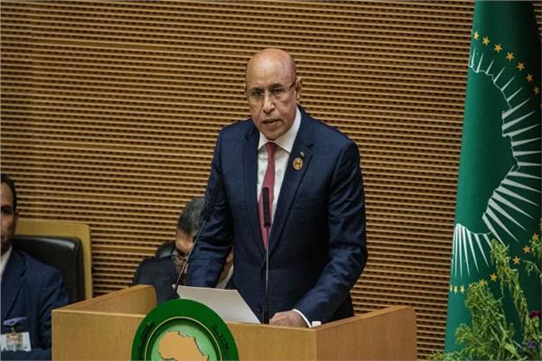 الرئيس الموريتاني الرئيس الدوري للاتحاد الأفريقي محمد ولد الشيخ الغزواني