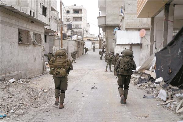 جنود الاحتلال خلال العملية البرية بغزة