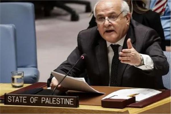 رياض منصور مندوب دولة فلسطين بمجلس الأمن