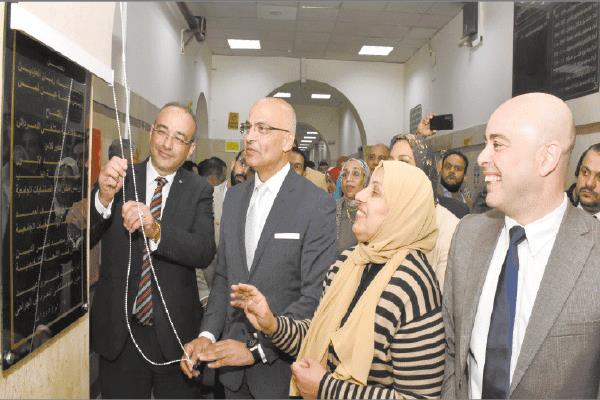 رئيس جامعة عين شمس خلال الافتتاح