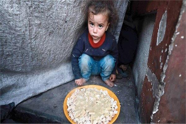 قص الغذاء والجفاف في غزة