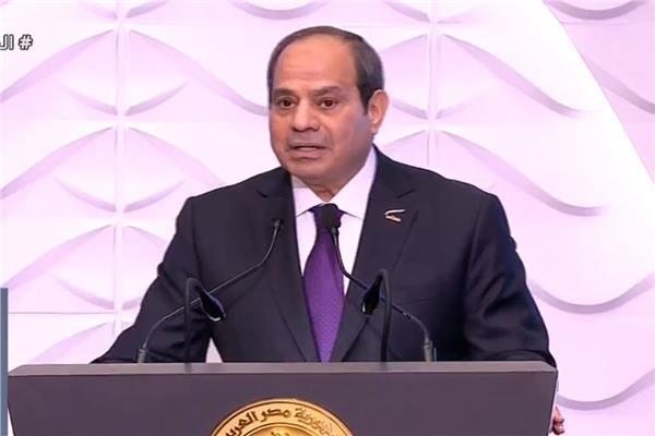 الرئيس عبدالفتاح السيسى يتحدث للمصريين فى الاحتفال بيوم المرأة المصرية