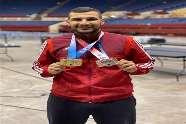 حازم أحمد لاعب المنتخب الوطني الأول للكاراتيه