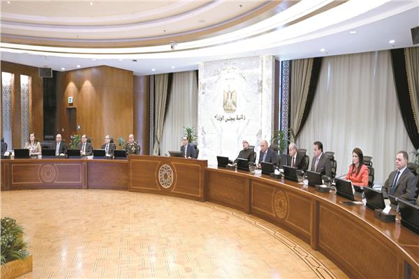 د.مصطفى مدبولي خلال ترؤسه جلسة مجلس الوزراء